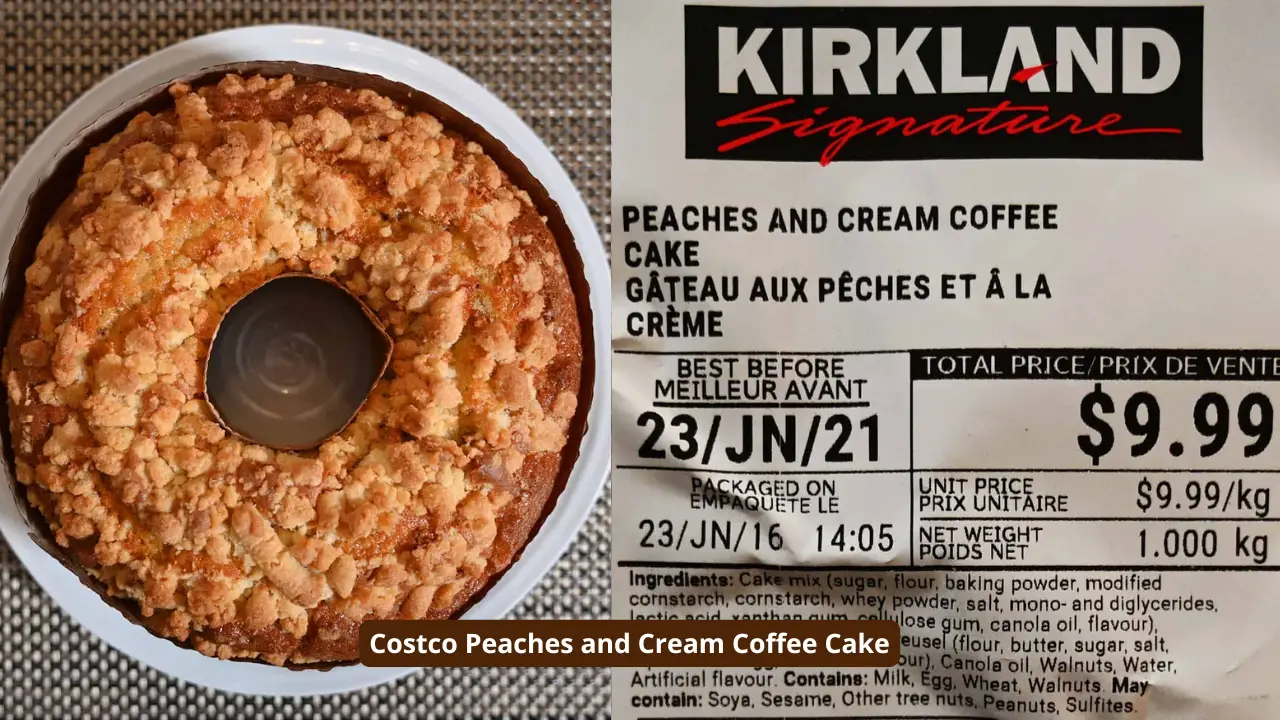 Costco Peaches and Cream Coffee Cake