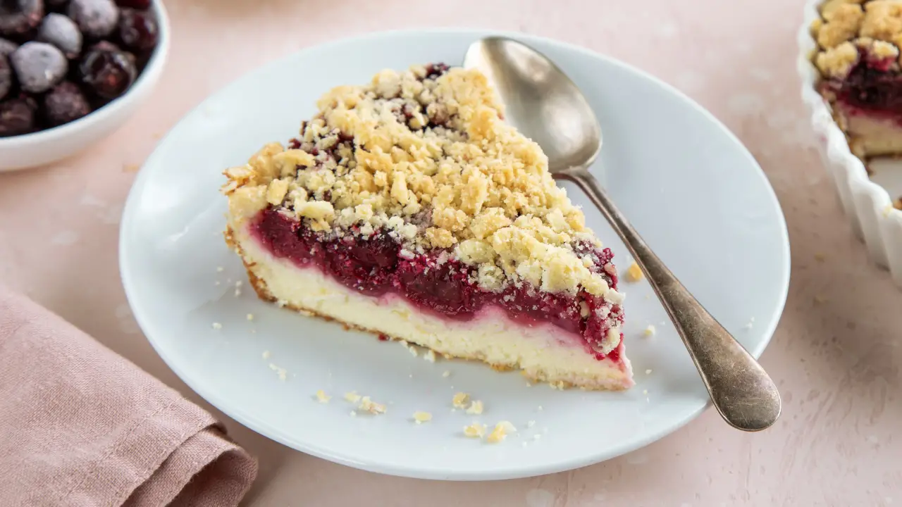 Costco Mixed Berry Streusel Cheesecake