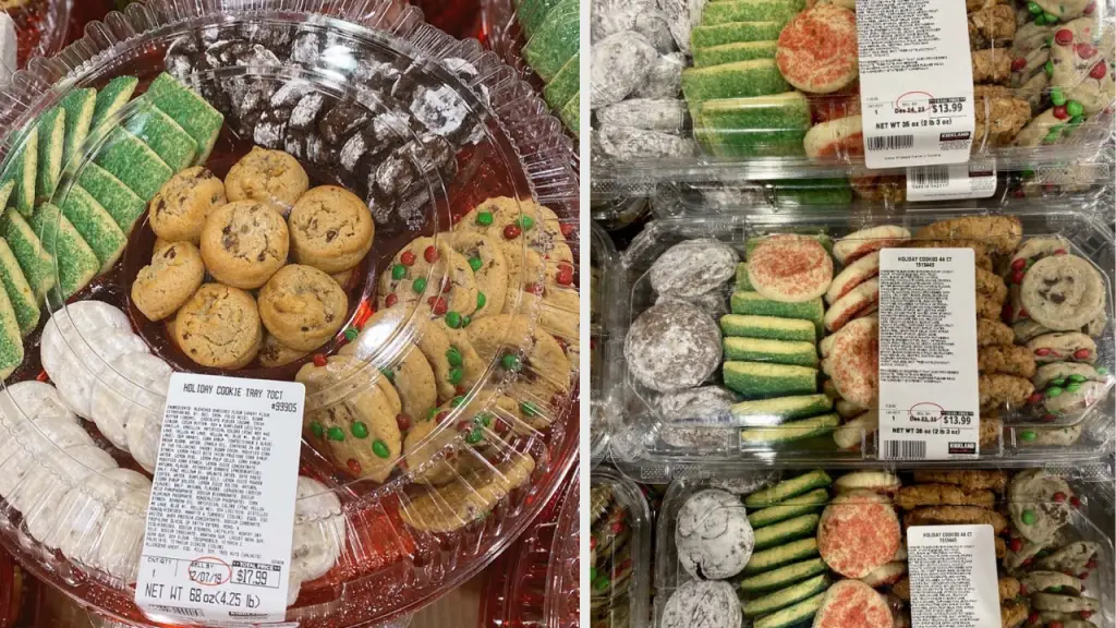 Costco Christmas Cookies trays